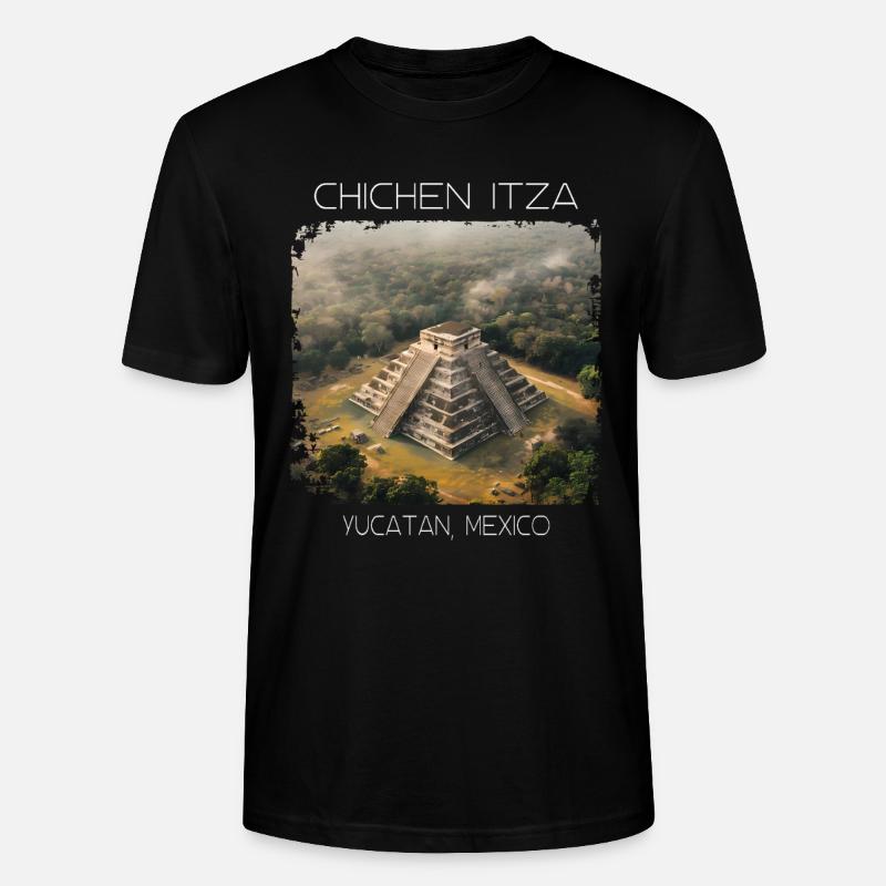 Chichén Itzá - Stanley/Stella Unisex Bio-T-Shirt CRAFTER - Schwarz