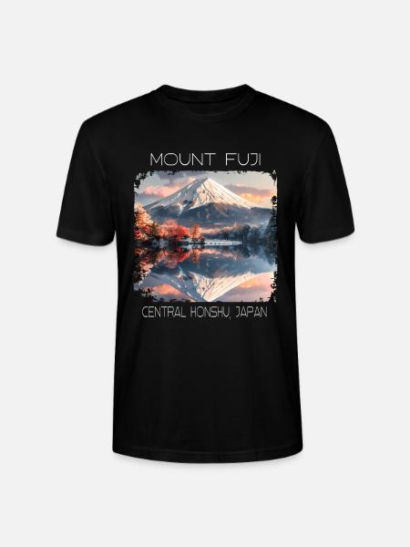 Berg Fuji - Stanley/Stella Unisex Bio-T-Shirt CRAFTER - Schwarz