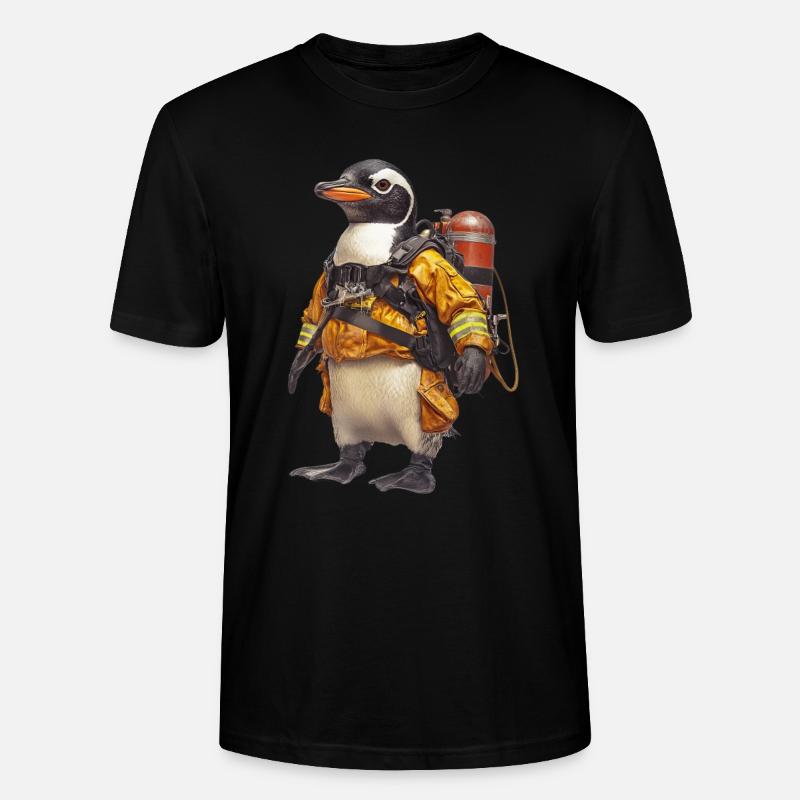 Pinguin - Stanley/Stella Unisex Bio-T-Shirt CRAFTER - Schwarz