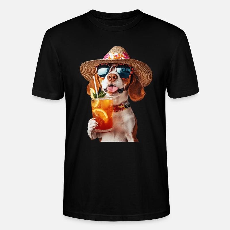 Beagle - Stanley/Stella Unisex Bio-T-Shirt CRAFTER - Schwarz