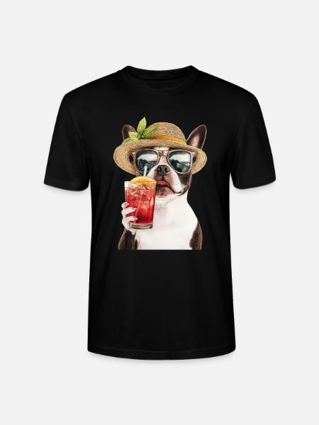 Boston Pitbull Terrier - Stanley/Stella Unisex Bio-T-Shirt CRAFTER - Schwarz
