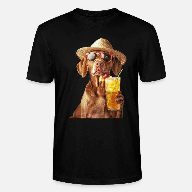 Vizsla - Stanley/Stella Unisex Bio-T-Shirt CRAFTER - Schwarz