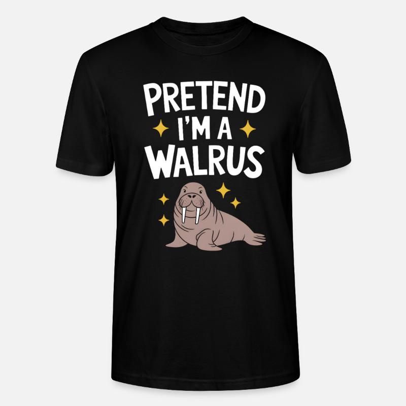 Walross - Stanley/Stella Unisex Bio-T-Shirt CRAFTER - Schwarz