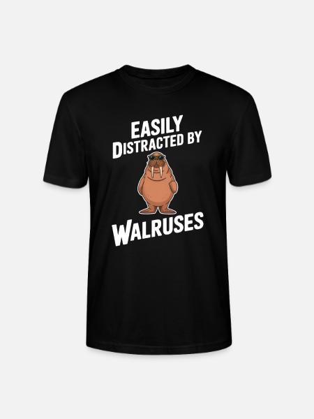 Walross - Stanley/Stella Unisex Bio-T-Shirt CRAFTER - Schwarz
