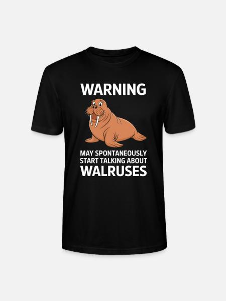 Walross - Stanley/Stella Unisex Bio-T-Shirt CRAFTER - Schwarz