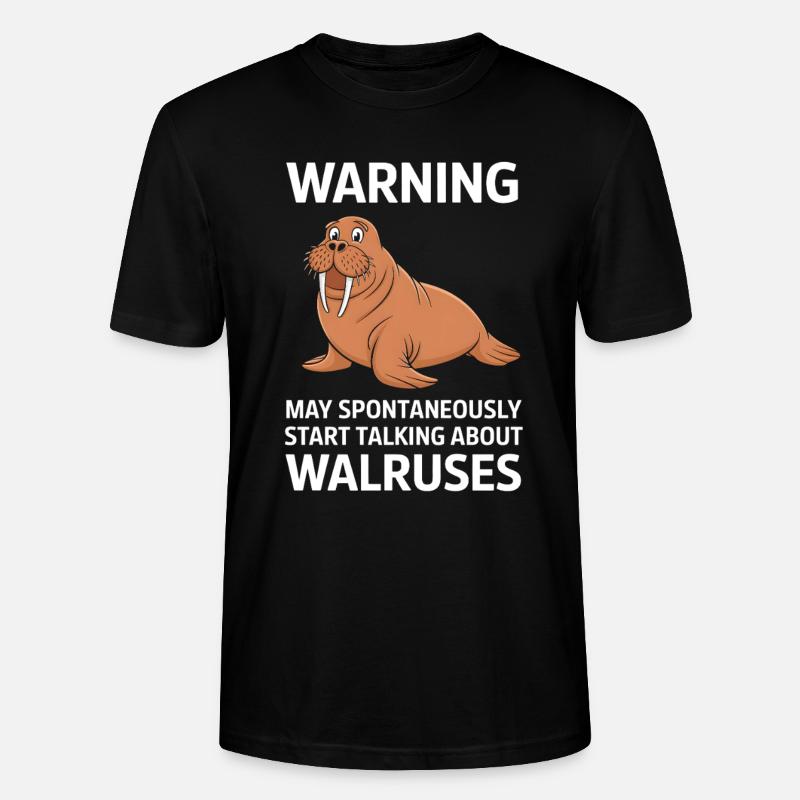 Walross - Stanley/Stella Unisex Bio-T-Shirt CRAFTER - Schwarz