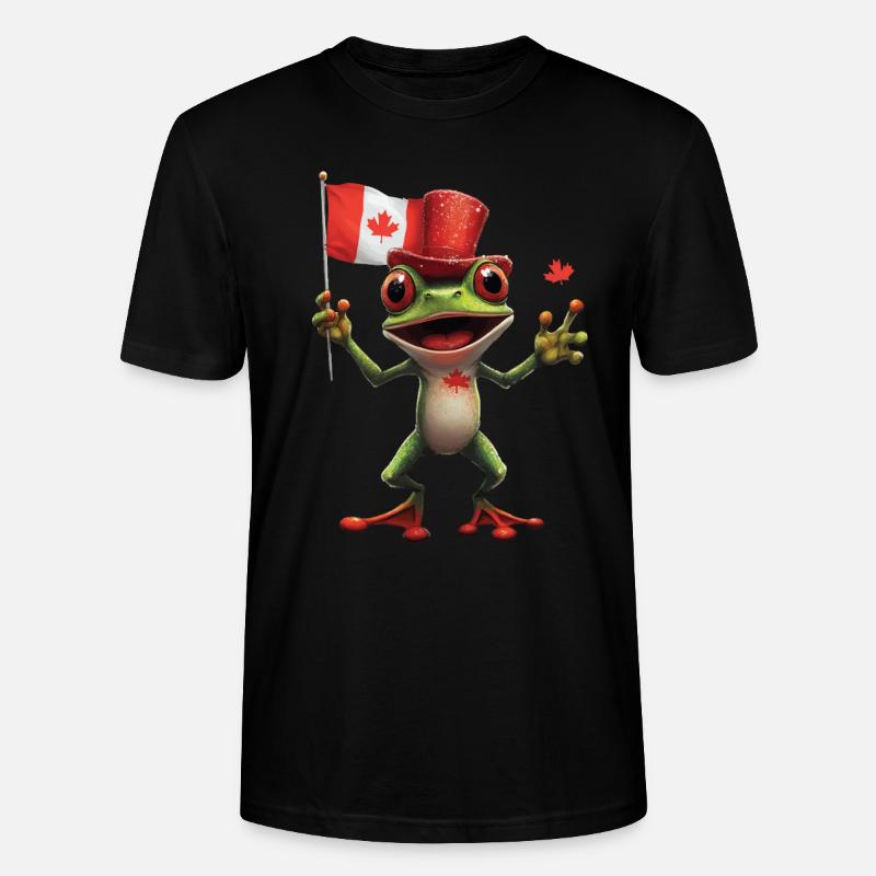 Frosch - Stanley/Stella Unisex Bio-T-Shirt CRAFTER - Schwarz