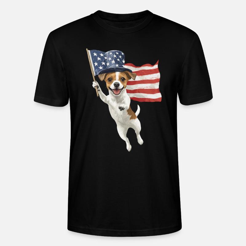 Jack Russell Terrier - Stanley/Stella Unisex Bio-T-Shirt CRAFTER - Schwarz