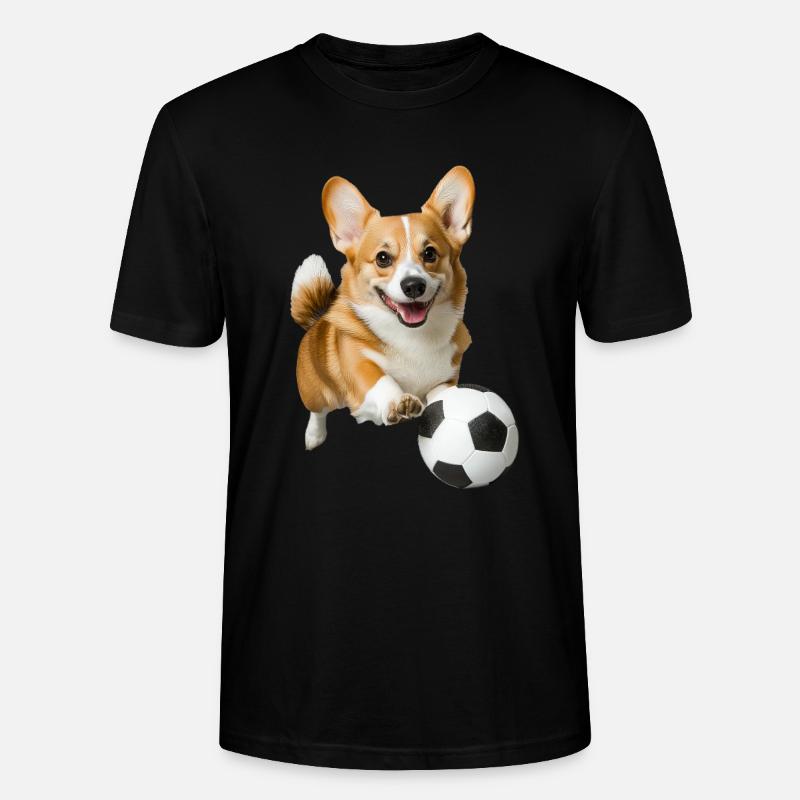 Corgi - Stanley/Stella Unisex Bio-T-Shirt CRAFTER - Schwarz