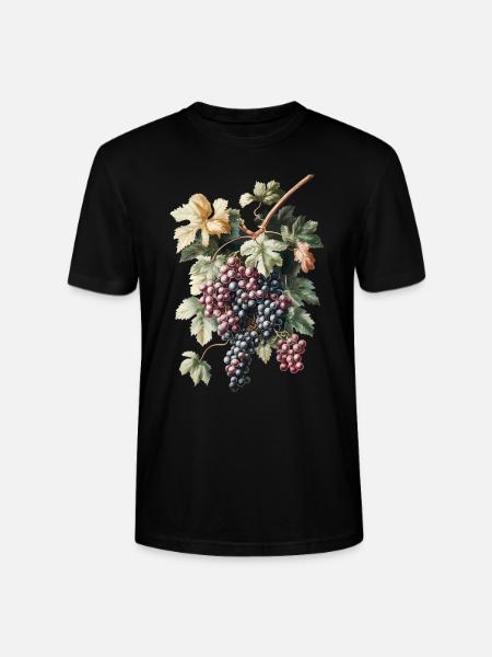 Trauben - Stanley/Stella Unisex Bio-T-Shirt CRAFTER - Schwarz
