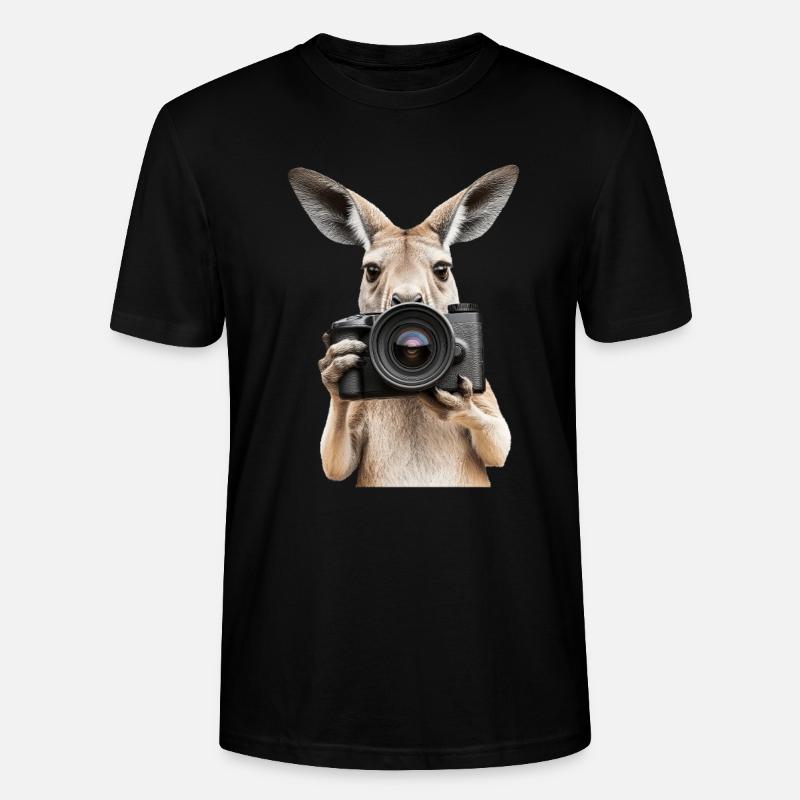 Känguru - Stanley/Stella Unisex Bio-T-Shirt CRAFTER - Schwarz
