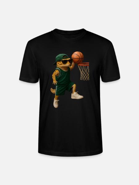Gecko - Stanley/Stella Unisex Bio-T-Shirt CRAFTER - Schwarz