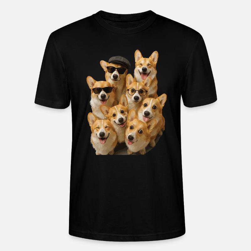 Corgi - Stanley/Stella Unisex Bio-T-Shirt CRAFTER - Schwarz