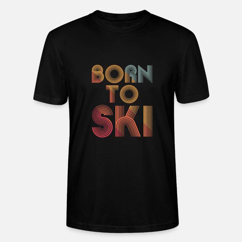 Né pour skier - T-shirt bio CRAFTER Stanley Stella Unisexe - noir