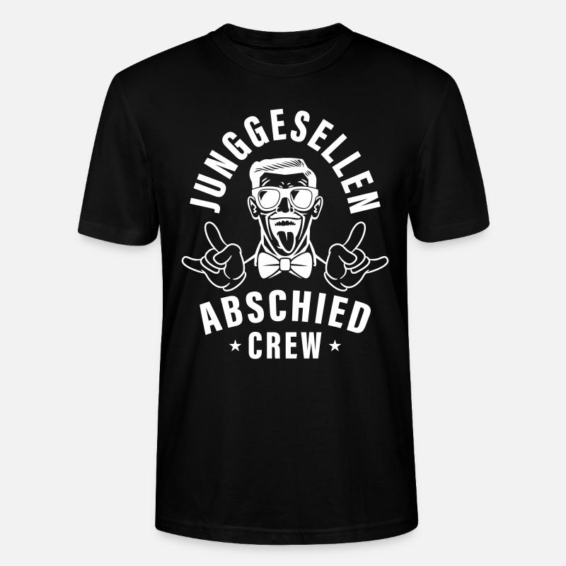 Junggesellenabschied Crew - Stanley/Stella Unisex Bio-T-Shirt CRAFTER - Schwarz