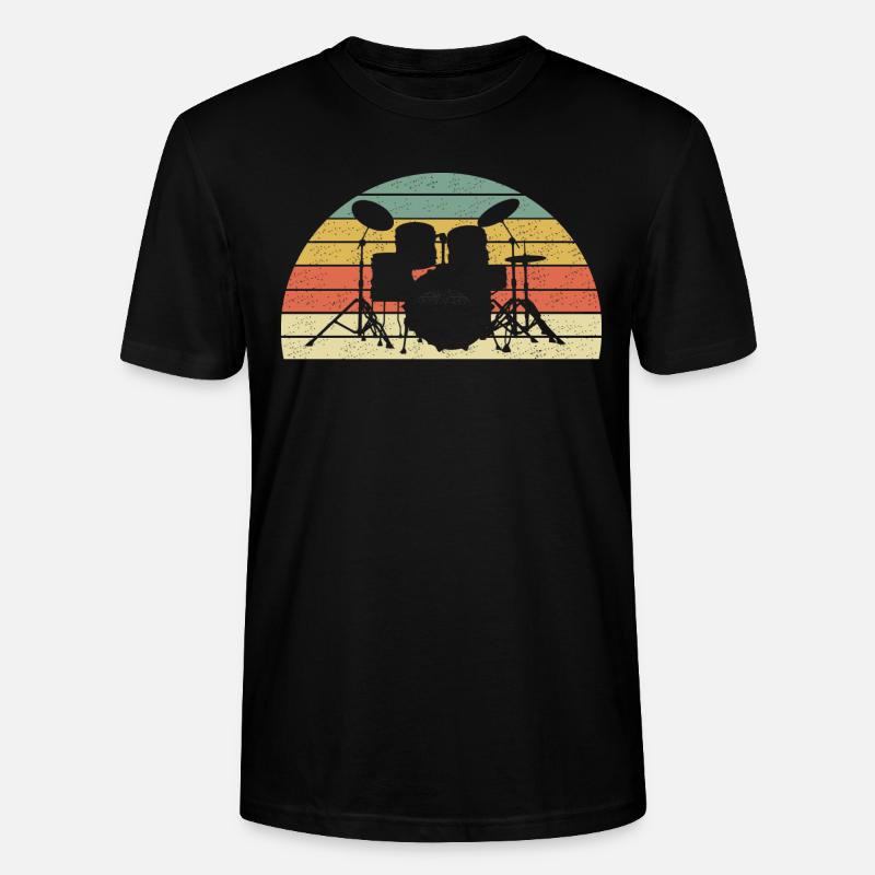 percussion - T-shirt bio CRAFTER Stanley Stella Unisexe - noir
