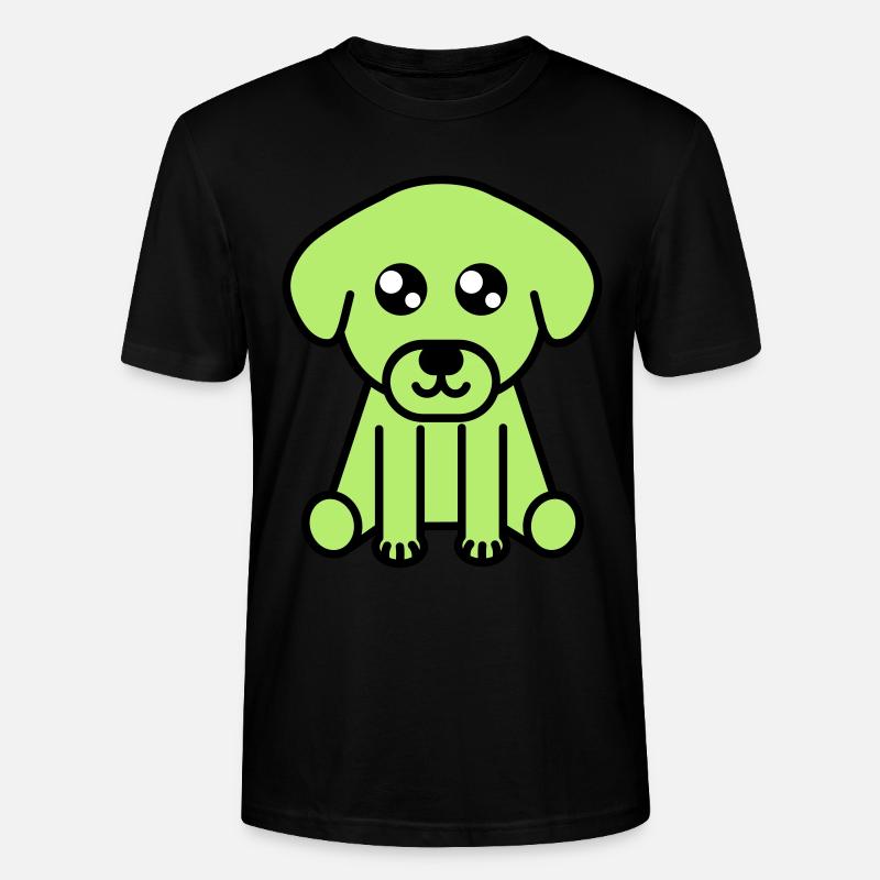 Mignon chien motif - T-shirt bio CRAFTER Stanley Stella Unisexe - noir