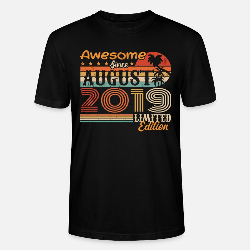 2019 August Geschenkidee August 2019 - Stanley/Stella Unisex Bio-T-Shirt CRAFTER - Schwarz
