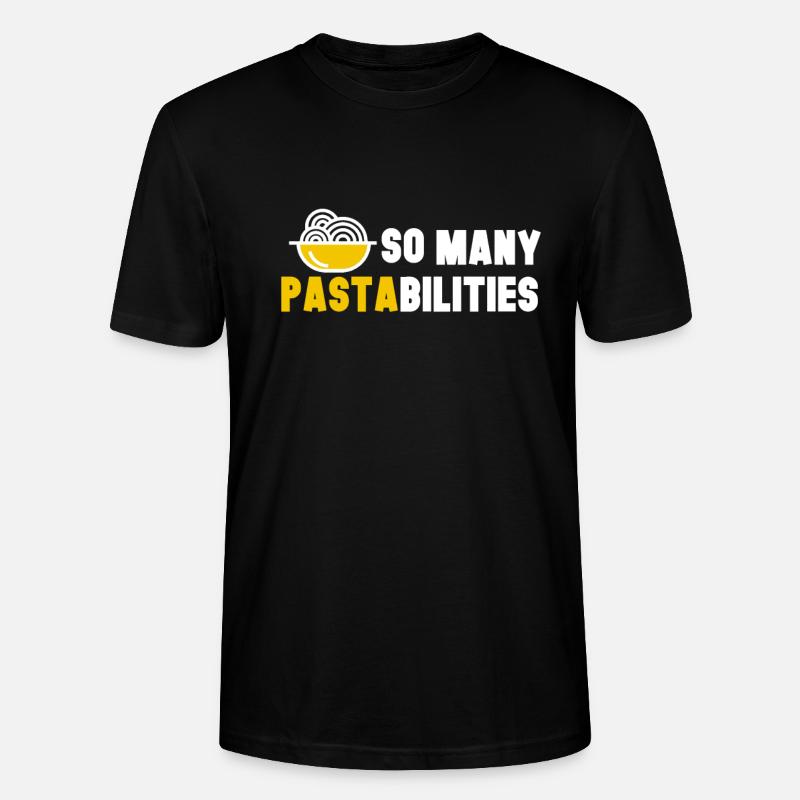 Pastabilities pasta pasta pun gift - Stanley/Stella CRAFTER Unisex Organic T-Shirt - black