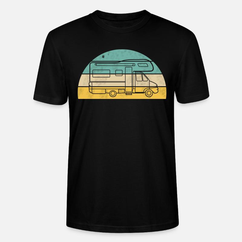 Camping mit Wohnmobil - Stanley/Stella Unisex Bio-T-Shirt CRAFTER - Schwarz