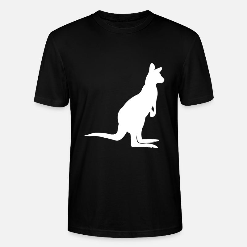 Känguru - Stanley/Stella Unisex Bio-T-Shirt CRAFTER - Schwarz
