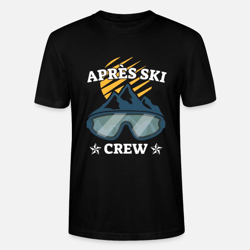Équipe de ski Apres - T-shirt bio CRAFTER Stanley Stella Unisexe - noir