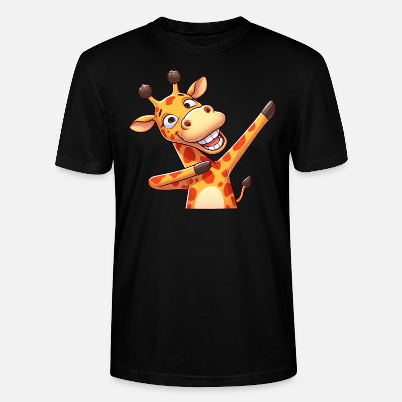 Cool Girafe Dabbing Dab Dance - T-shirt bio CRAFTER Stanley Stella Unisexe - noir