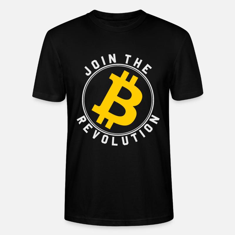 Das Bitcoin Revolutionszeichen - Stanley/Stella Unisex Bio-T-Shirt CRAFTER - Schwarz
