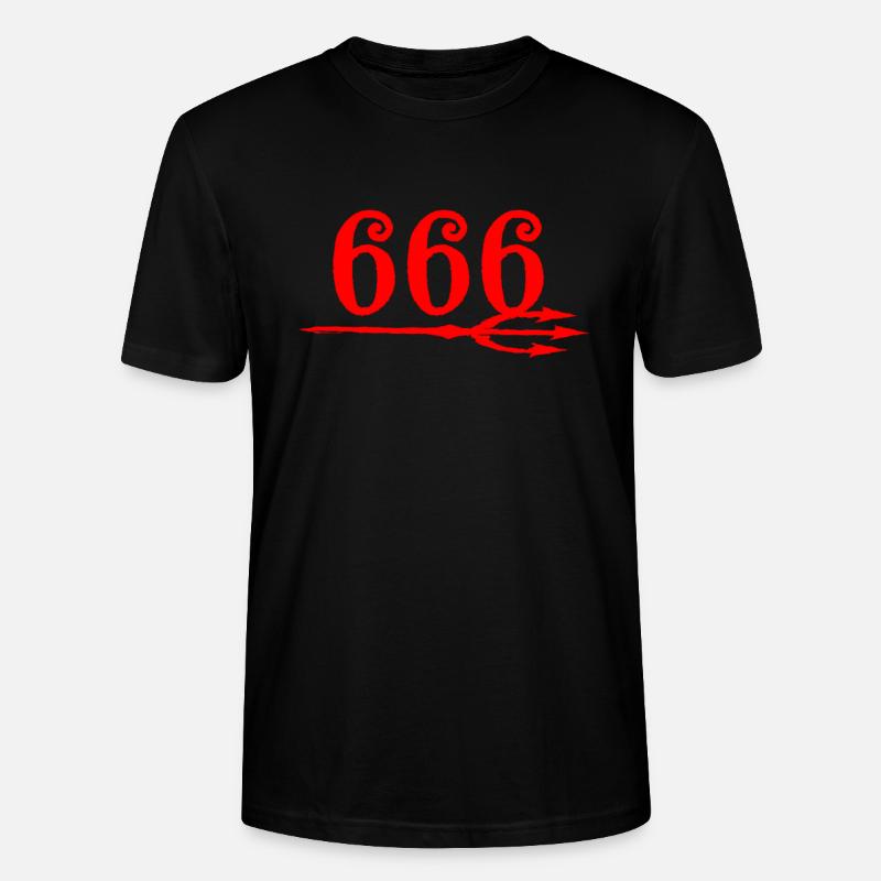 666 Devils Trident - T-shirt bio CRAFTER Stanley Stella Unisexe - noir