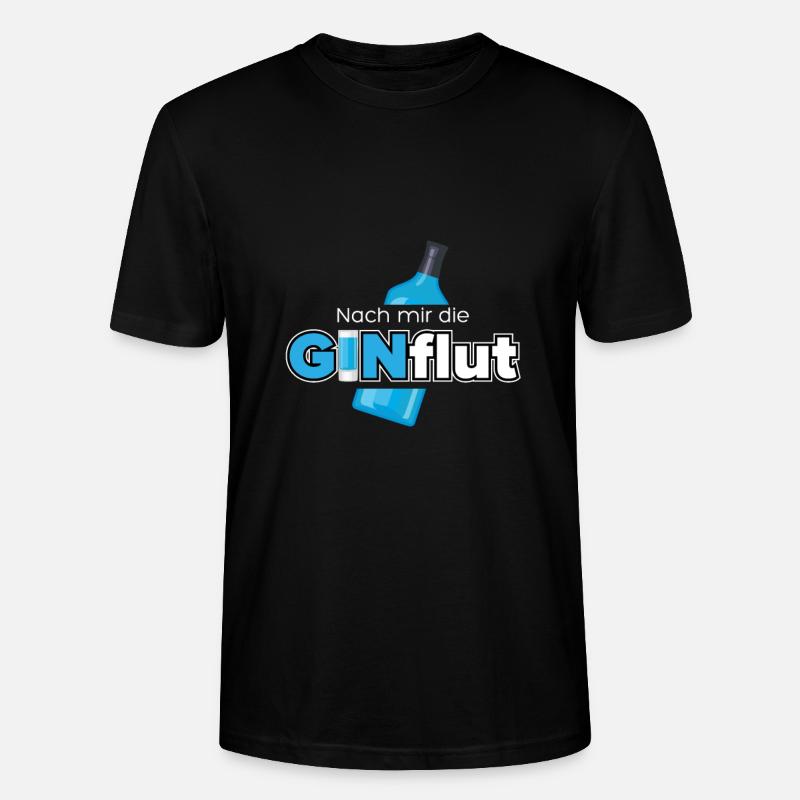Nach mir die GINflut - Stanley/Stella Unisex Bio-T-Shirt CRAFTER - Schwarz