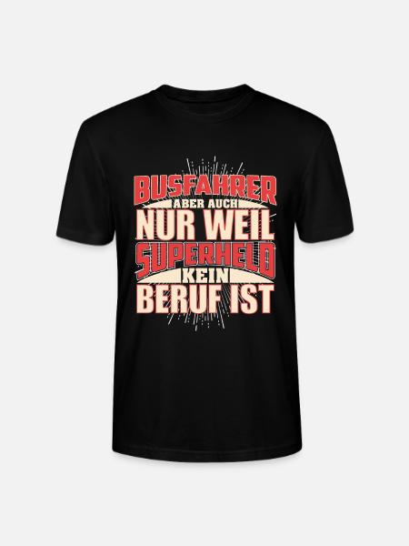 Busfahrer Superheld - Stanley/Stella Unisex Bio-T-Shirt CRAFTER - Schwarz