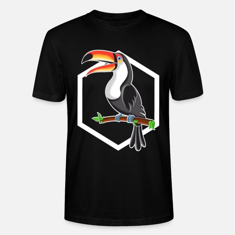 Tukan - Stanley/Stella Unisex Bio-T-Shirt CRAFTER - Schwarz