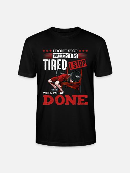Perseverance during strength training - Stanley/Stella CRAFTER Unisex Organic T-Shirt - black