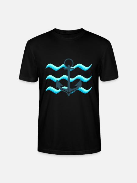 navigation à voile - T-shirt bio CRAFTER Stanley Stella Unisexe - noir