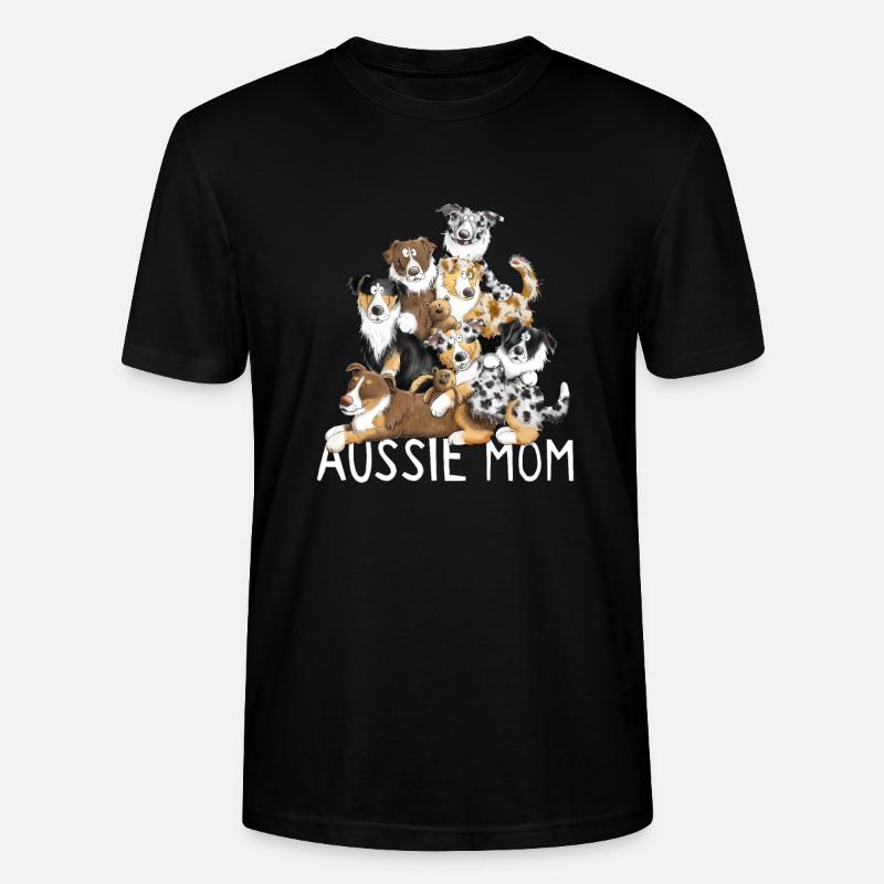 Australian Shepherd Mama - Stanley/Stella Unisex Bio-T-Shirt CRAFTER - Schwarz