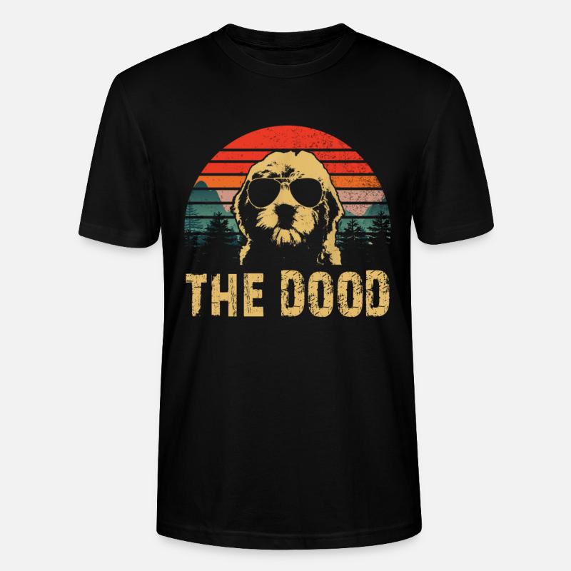DAS DOOD Goldendoodle - Stanley/Stella Unisex Bio-T-Shirt CRAFTER - Schwarz