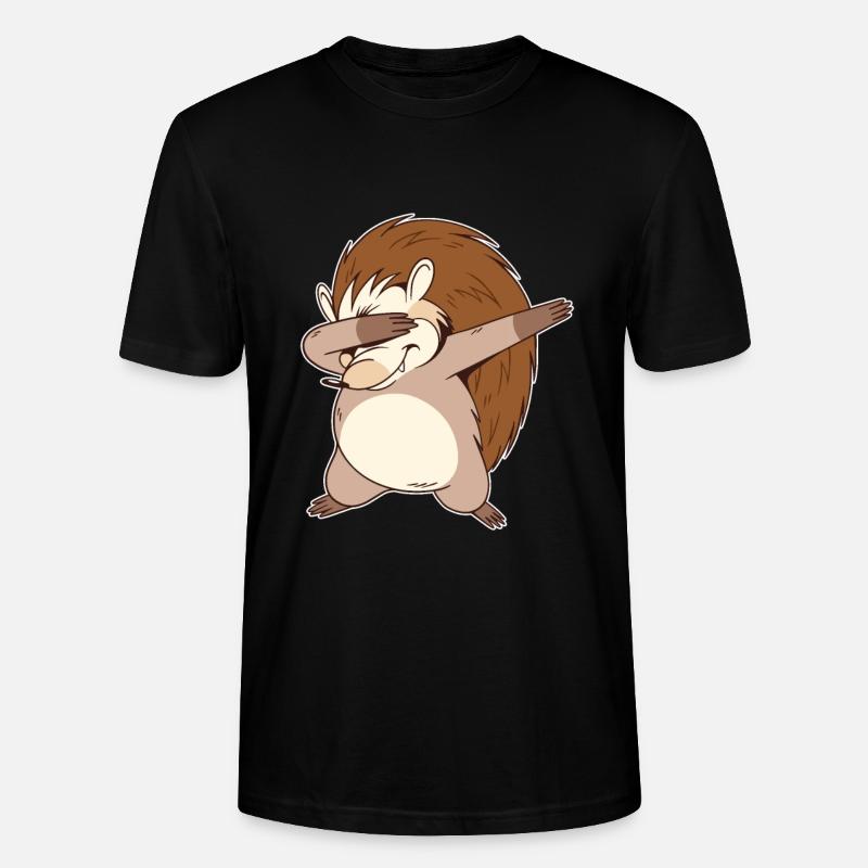 Dabbing hérisson - T-shirt bio CRAFTER Stanley Stella Unisexe - noir