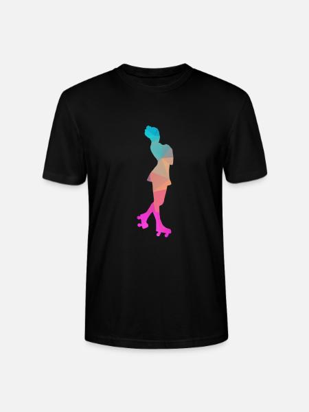 Abstrakter Eis- und Rollschuh-Design - Stanley/Stella CRAFTER Unisex Organic T-Shirt - black
