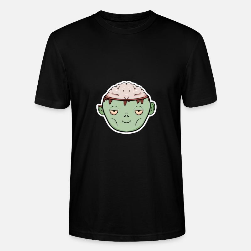 Zombie Brain in a Mug - Stanley/Stella CRAFTER Unisex Organic T-Shirt - black