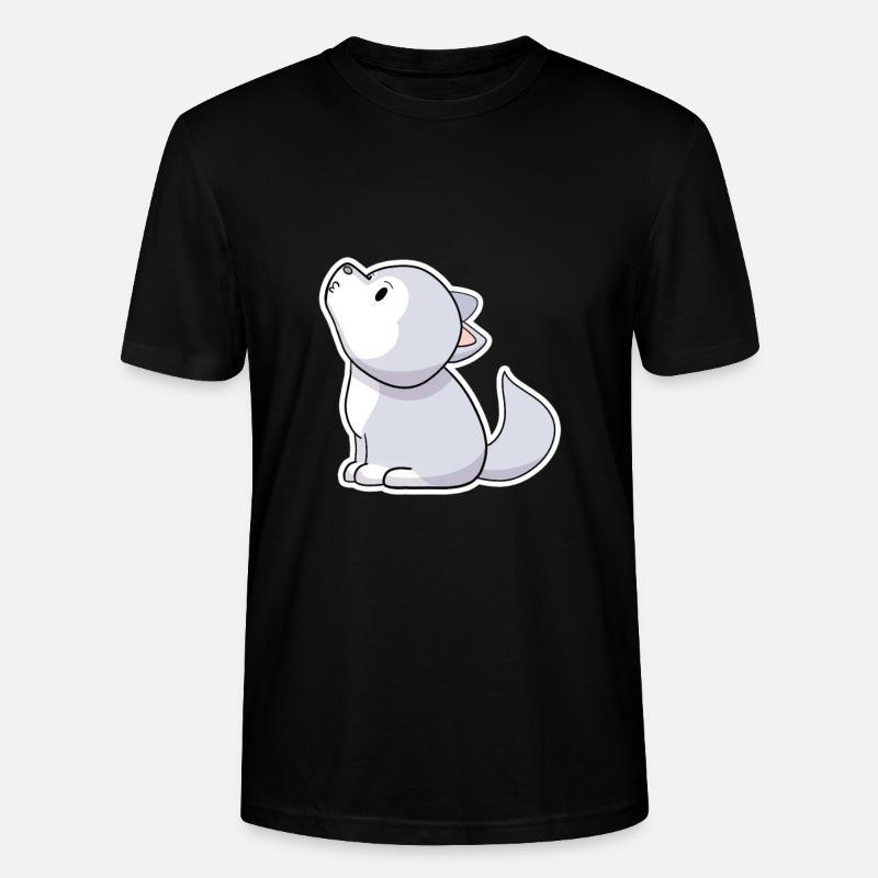 Wolf - Stanley/Stella Unisex Bio-T-Shirt CRAFTER - Schwarz