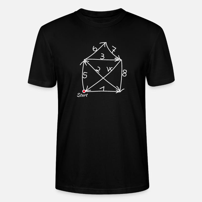 Haus vom Nikolaus Anleitung endlich! - Stanley/Stella Unisex Bio-T-Shirt CRAFTER - Schwarz