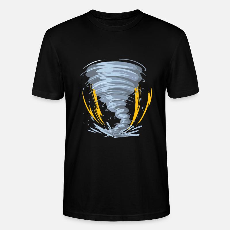 Tornade Hurricane Windsturm Idée cadeau - T-shirt bio CRAFTER Stanley Stella Unisexe - noir