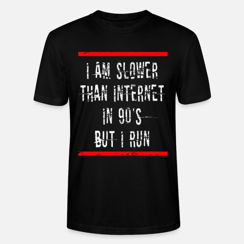 Slow Runner Running Run Gift - Stanley/Stella CRAFTER Unisex Organic T-Shirt - black