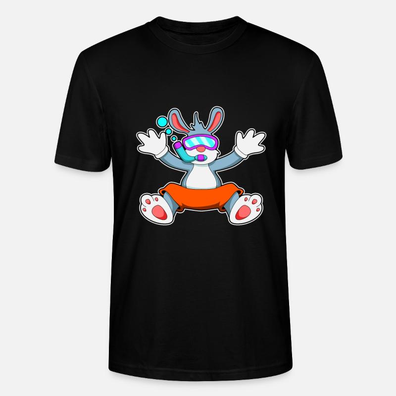 diving avec lunettes et tuba - T-shirt bio CRAFTER Stanley Stella Unisexe - noir