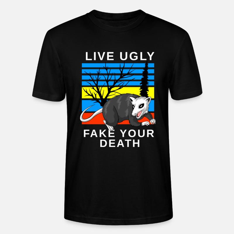 Opossum - Stanley/Stella Unisex Bio-T-Shirt CRAFTER - Schwarz
