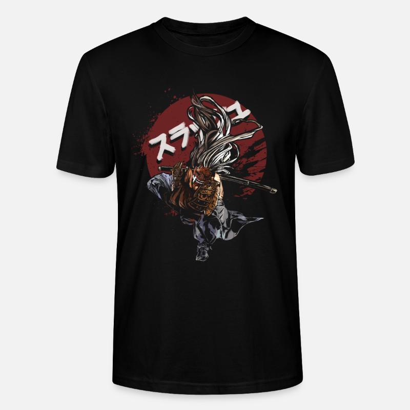 Samurai Katana Warrior – Rising Sun Anime - Stanley/Stella Unisex Bio-T-Shirt CRAFTER - Schwarz