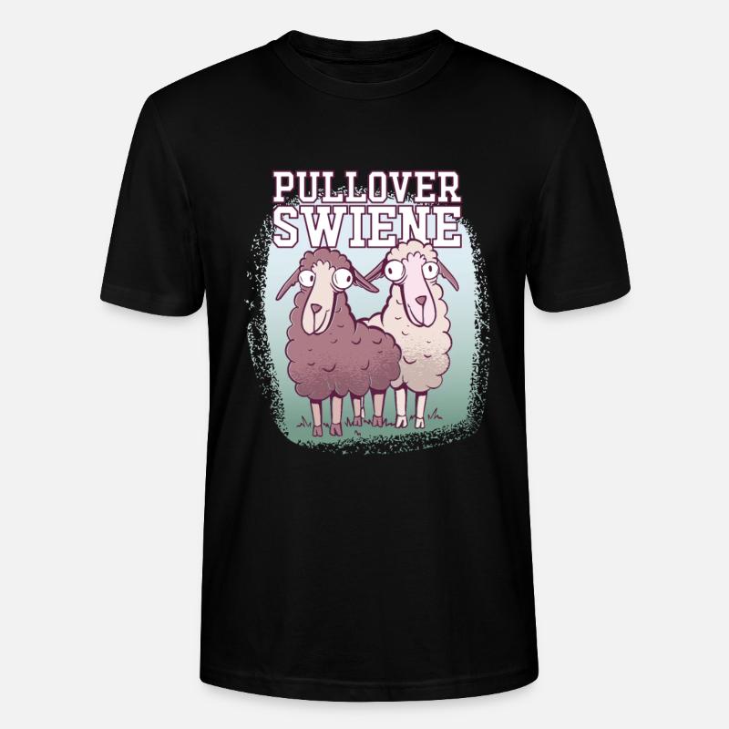 Pulloverswiene Plattdeutsch Ostfriesisch Moutons - T-shirt bio CRAFTER Stanley Stella Unisexe - noir