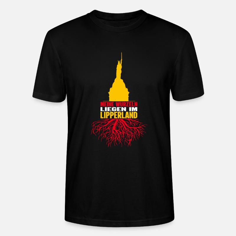 Lippe Lipperland Hermannsdenkmal Kreis Lippe - Stanley/Stella Unisex Bio-T-Shirt CRAFTER - Schwarz