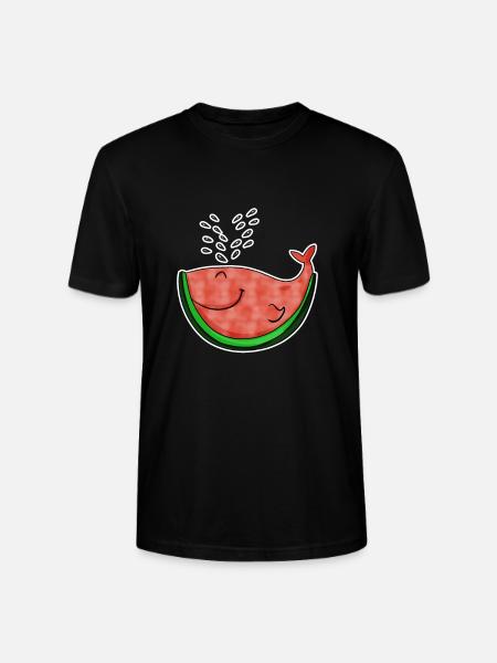 Pastèque Baleine - T-shirt bio CRAFTER Stanley Stella Unisexe - noir
