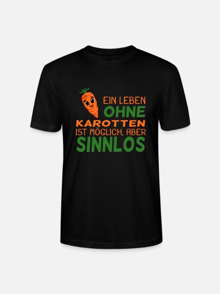 Karotten Spruch lustig - Stanley/Stella Unisex Bio-T-Shirt CRAFTER - Schwarz